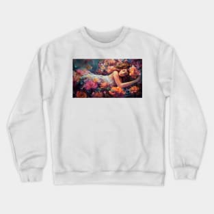 Sleeping beauty in the garden 1 Crewneck Sweatshirt